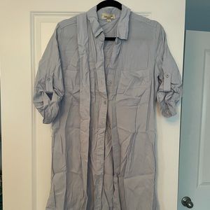 Cloth and stone shirt dress with matching belt medium- worn and washed once!